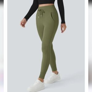 HALARA SoftlyZero™ Plush High Waisted Drawstring Pocket Plain Full Length Jogger